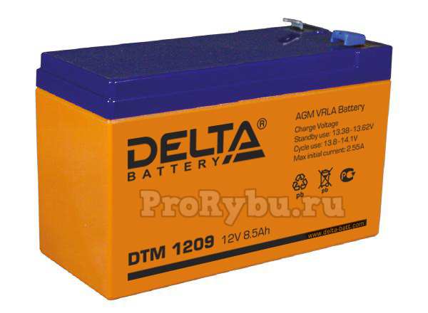 Аккумулятор для эхолота Delta DTM 1209