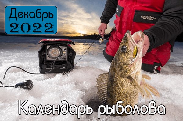 ДЕКАБРЬ 2022 Календарь рыболова